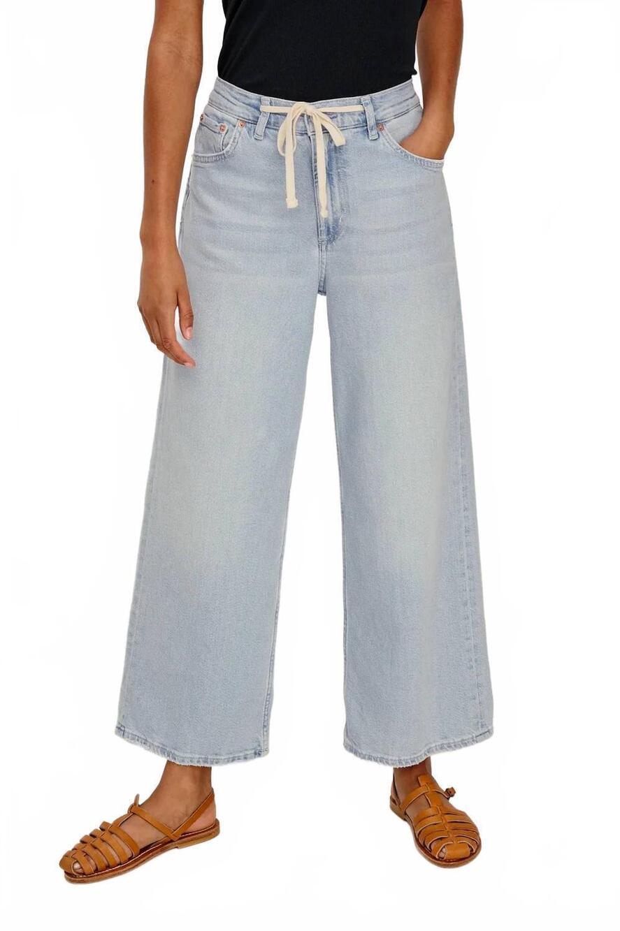 NEW RAILS angeleno wide leg crop jeans in scuba